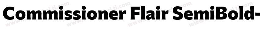 Commissioner Flair SemiBold字体转换